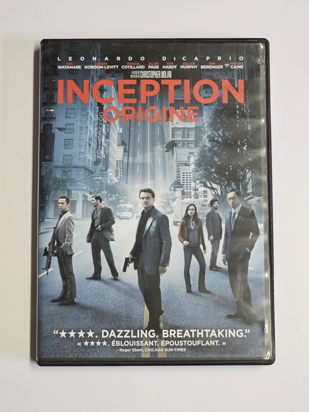 Inception Origine DVD Canadian Bilingual Widescreen Leonardo DiCaprio SciFi